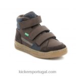 Kickers kroisy castanho escuro marinho V24TH939 crianças