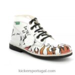 Kickers legendknew grafite branco V24TH279 mulheres