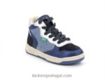 Kickers leopardo azul marinho kicklax V24TH945 crianças