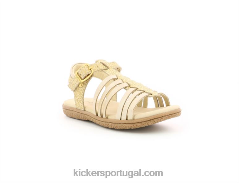 kickers_leopardo_de_ouro_bege_muito_melhor_v24th736_criancas.jpg Kickers leopardo de ouro bege muito melhor V24TH736 crianças - Image 1