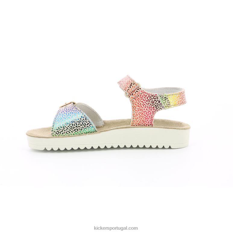 Kickers leopardo multicolor bege odyssa V24TH725 crianças - Image 5