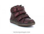 Kickers lohan borgonha brilhante V24TH948 crianças