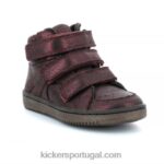 Kickers lohan borgonha brilhante V24TH948 crianças