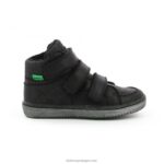 Kickers lohan preto brilhante V24TH952 crianças - Image 3