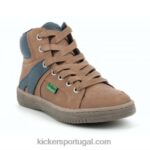 Kickers Lowell camelo azul V24TH969 crianças