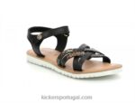 Kickers melhor novo réptil preto V24TH663 crianças