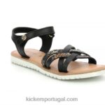 Kickers melhor novo réptil preto V24TH663 crianças