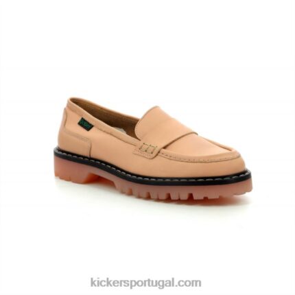 Kickers mocassim deck bege claro V24TH156 mulheres