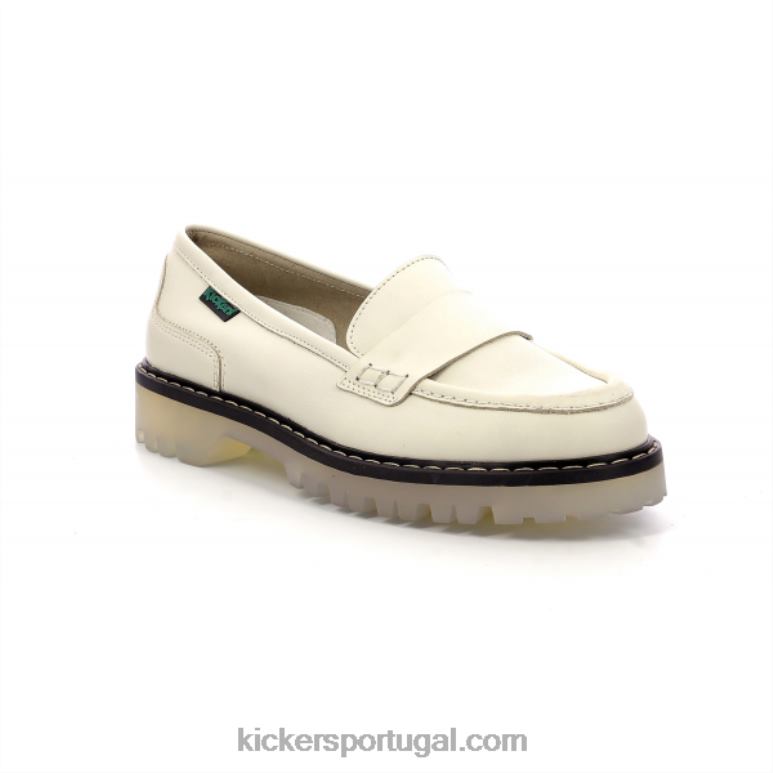 kickers_mocassim_deck_off_white_v24th154_mulheres.jpg Kickers mocassim deck off white V24TH154 mulheres - Image 1