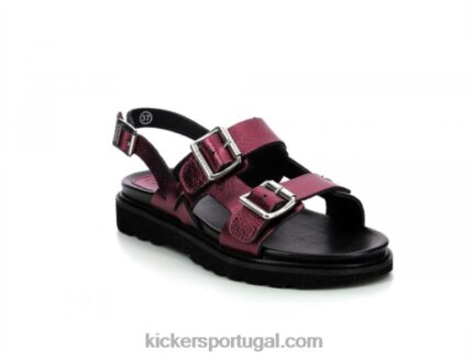 Kickers neoverão vermelho metalizado V24TH112 mulheres