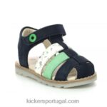 Kickers nonosti verde marinho branco marina V24TH399 crianças