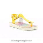 Kickers patente amarela odysse V24TH763 crianças