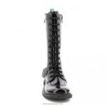 Kickers patente negra meetkiknew V24TH291 mulheres - Image 6