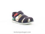Kickers pepster vermelho marinho V24TH741 crianças