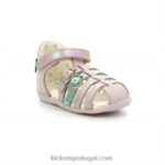 Kickers plumetis rosa claro bigkro V24TH668 crianças