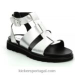 Kickers prata neorock V24TH115 mulheres