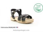 Kickers preto solar V24TH764 crianças