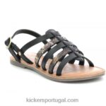 Kickers réptil preto dixon V24TH602 crianças