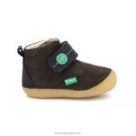 Kickers sabilo marrom escuro marinho V24TH789 crianças - Image 3