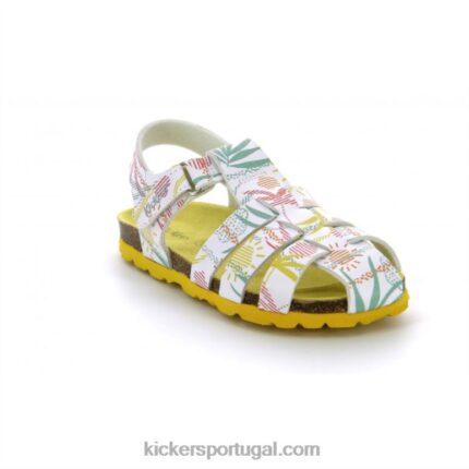 Kickers sol branco bronzeado de verão V24TH717 crianças