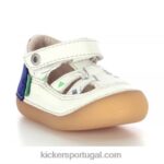 Kickers sushy off white azul marina V24TH580 crianças