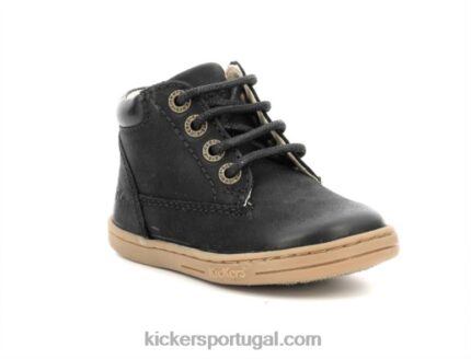 Kickers tackland preto V24TH856 crianças