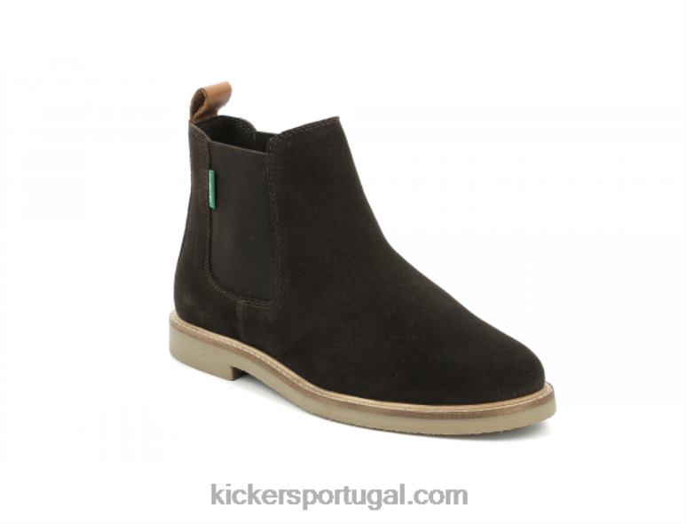 kickers_tyga_marrom_escuro_v24th251_mulheres.jpg Kickers tyga marrom escuro V24TH251 mulheres - Image 1