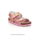 Kickers verãokro arco-íris rosa V24TH585 crianças