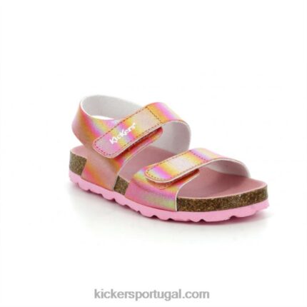 Kickers verãokro arco-íris rosa V24TH585 crianças