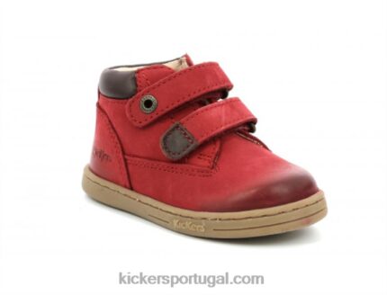 Kickers vermelho pegajoso V24TH884 crianças