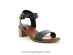 Kickers volou preto liso V24TH21 mulheres