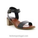 Kickers volou preto liso V24TH21 mulheres