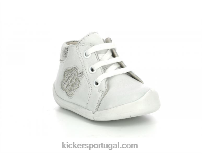 kickers_waouk_branco_metalizado_v24th888_criancas.jpg Kickers waouk branco metalizado V24TH888 crianças - Image 1
