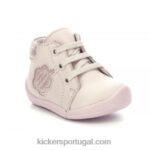 Kickers waouk rosa claro metalizado V24TH887 crianças