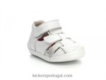 Kickers wasabou branco metalizado V24TH458 crianças