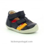Kickers Wasabou Navy outro V24TH447 crianças