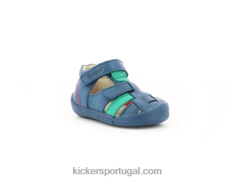 kickers_wasabou_verde_azul_v24th437_criancas.jpg Kickers wasabou verde azul V24TH437 crianças - Image 1