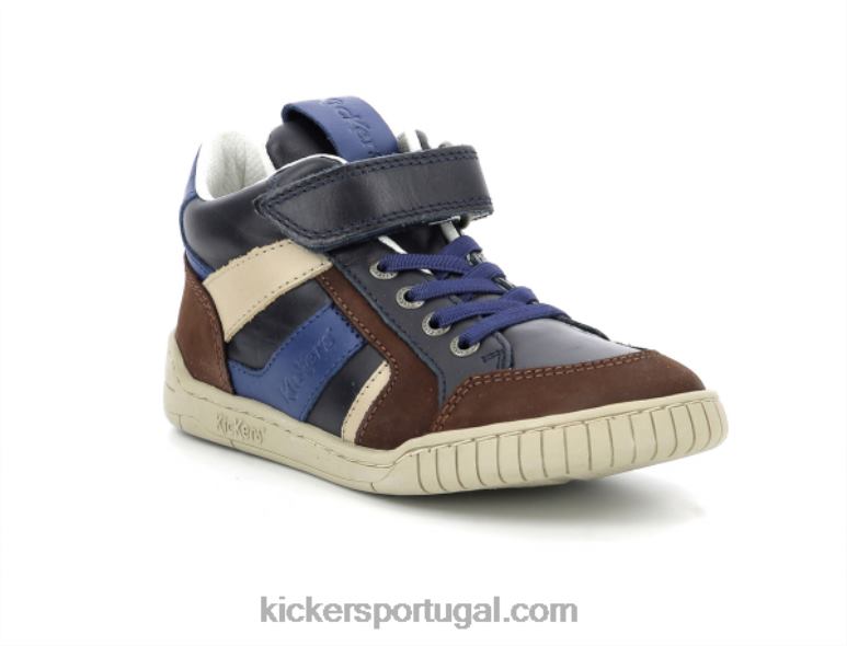 kickers_wincky_cdt_marrom_azul_marinho_v24th985_criancas.jpg Kickers wincky cdt marrom azul marinho V24TH985 crianças - Image 1