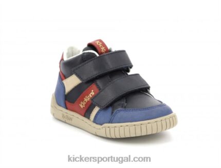 Kickers wincky vel azul marinho vermelho V24TH1002 crianças