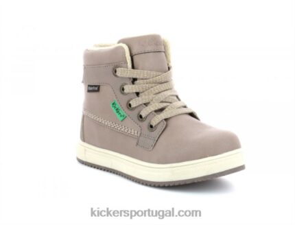 Kickers yepo wpf bege metalizado V24TH992 crianças